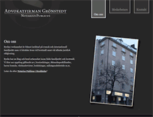 Tablet Screenshot of gronstedt.com